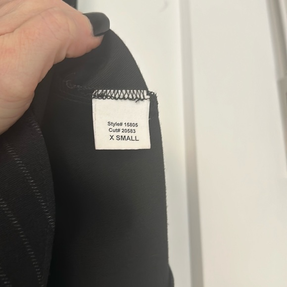 Aqua grey striped miniskirt, size XS - Picture 4 of 10